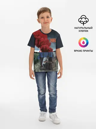 Детская базовая футболка / PUBG