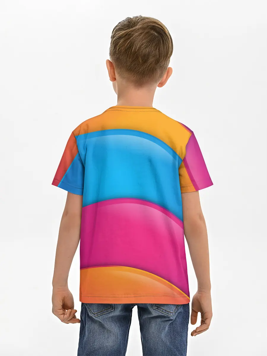 Детская базовая футболка / Candy rainbow