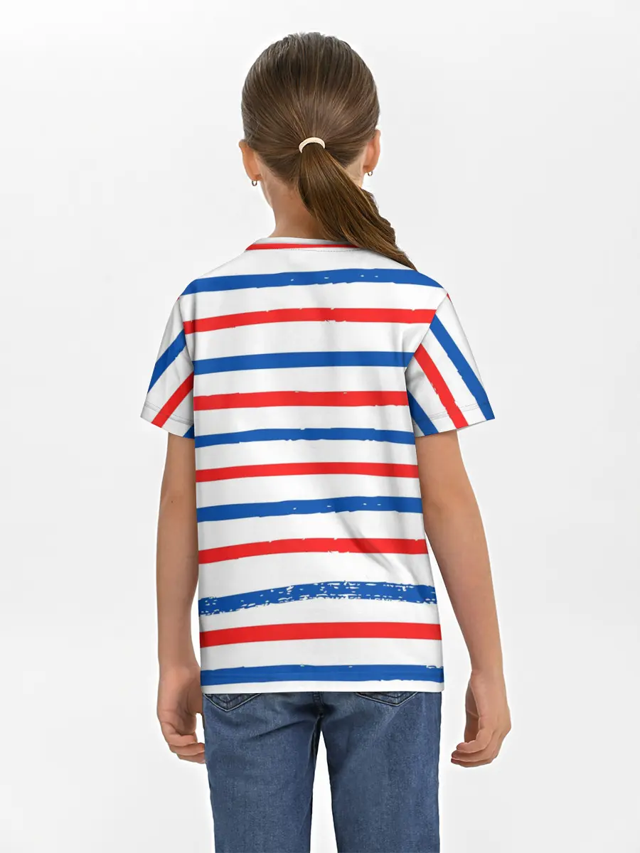 Детская базовая футболка / Морская полоска