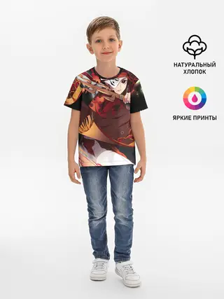 Детская базовая футболка / КЛИНОК РАССЕКАЮЩИЙ ДЕМОНОВ