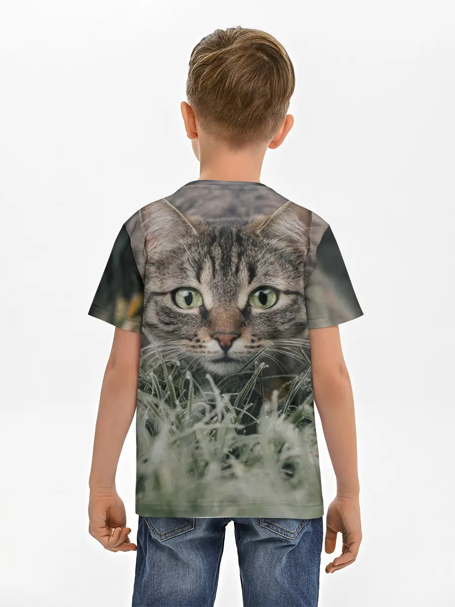Детская базовая футболка / Кошка