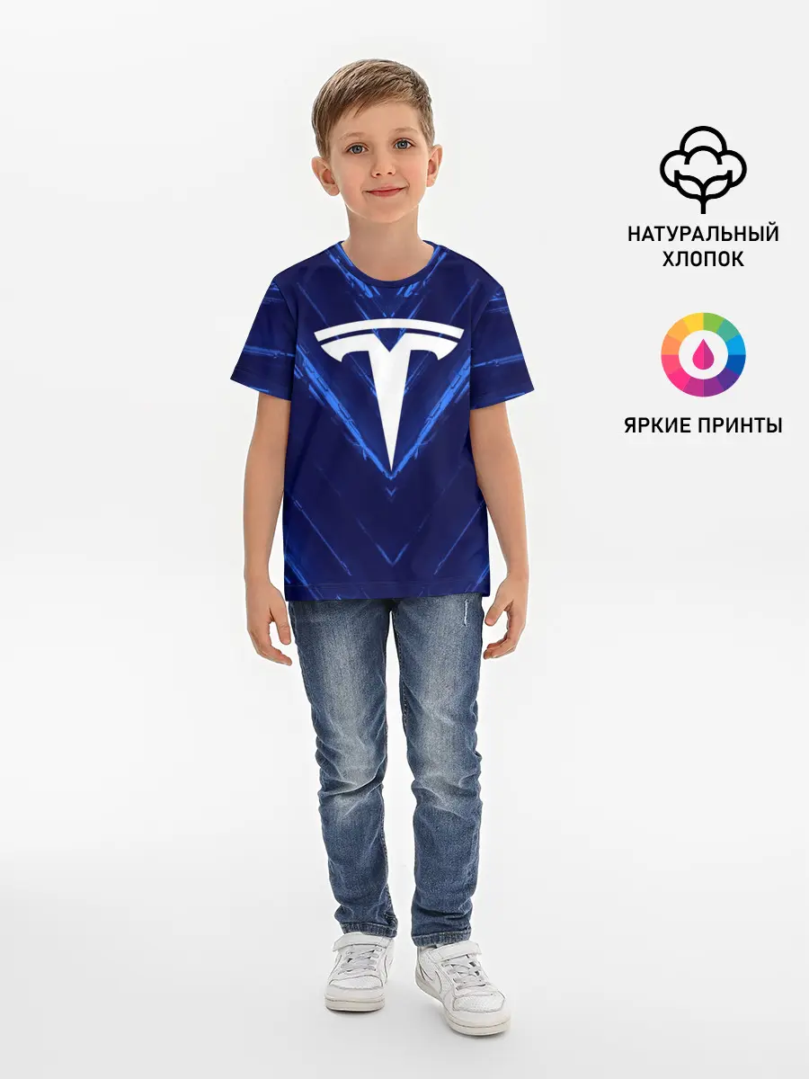 Детская базовая футболка / TESLA