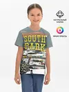 Детская базовая футболка / Южный Парк разрушенный город