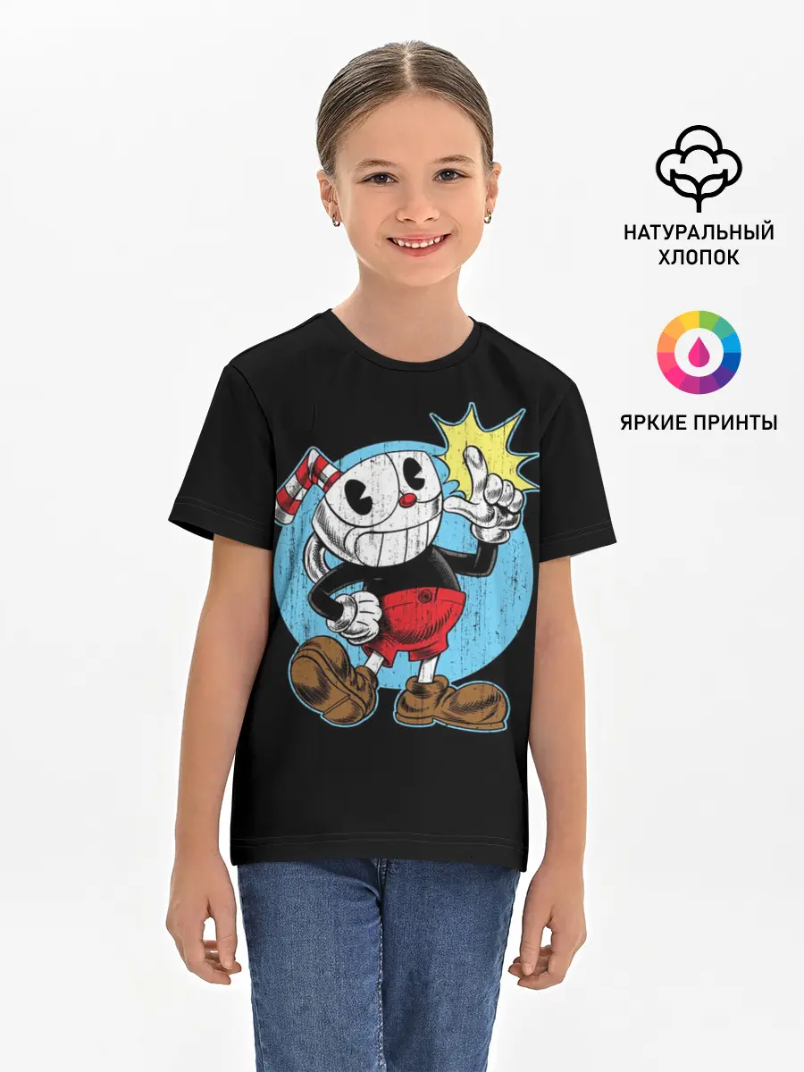 Детская базовая футболка / CUPHEAD | КАПХЕД