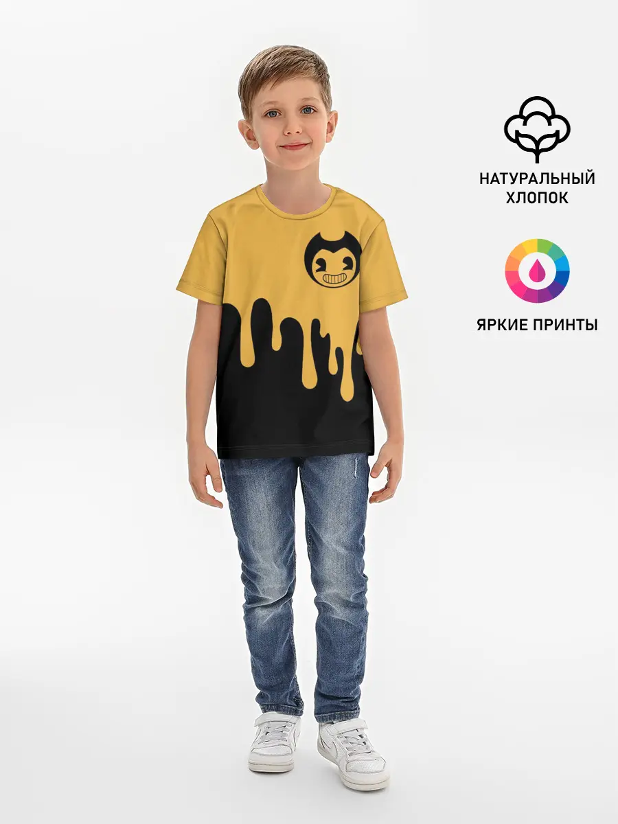 Детская базовая футболка / Bendy And The Ink Machine