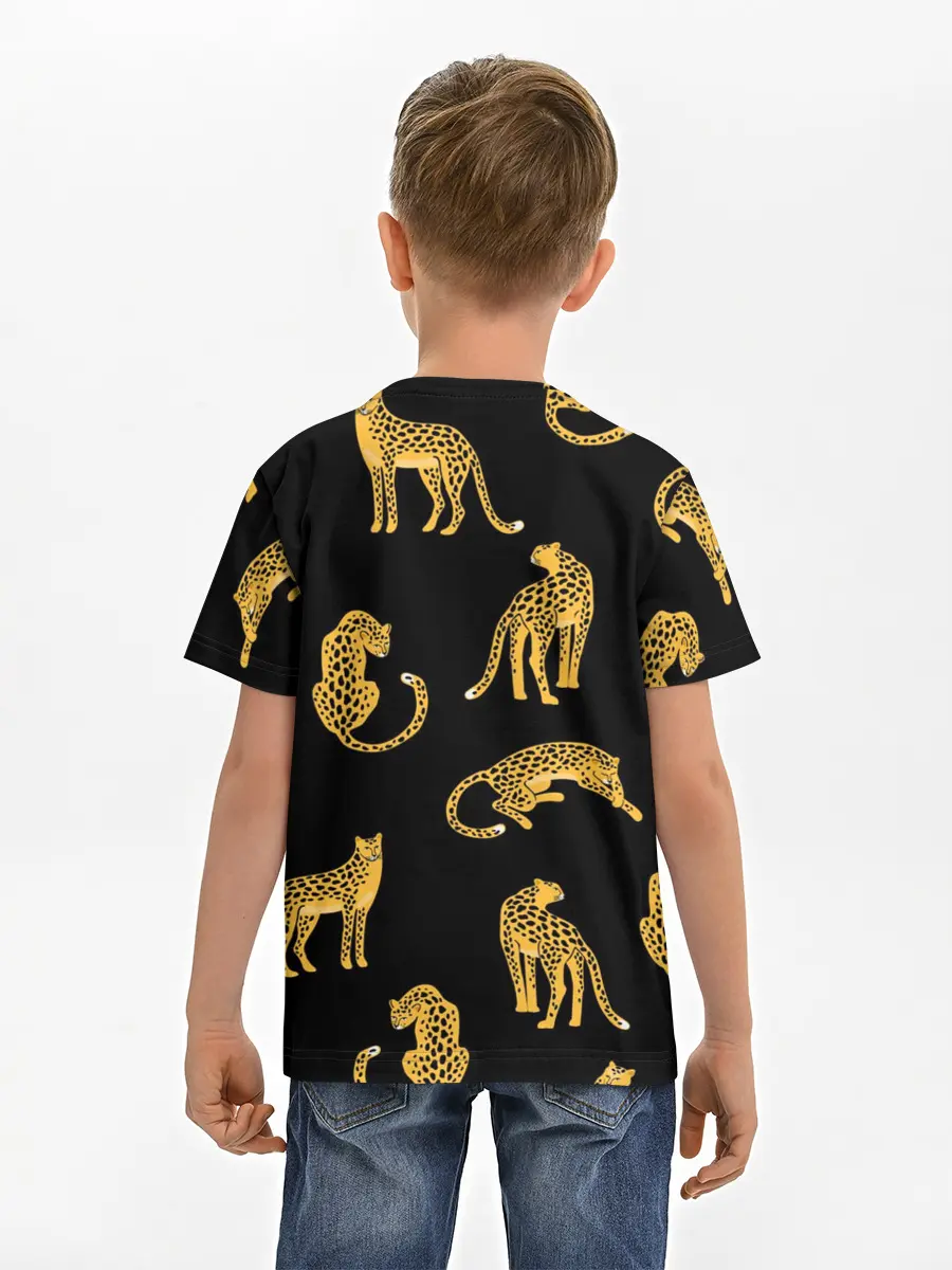 Детская базовая футболка / Леопарды