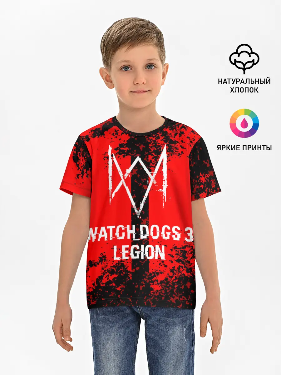 Детская базовая футболка / Watch Dogs: Legion.