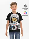 Детская базовая футболка / Кот Космонавт