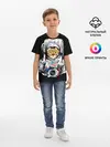 Детская базовая футболка / Кот Космонавт