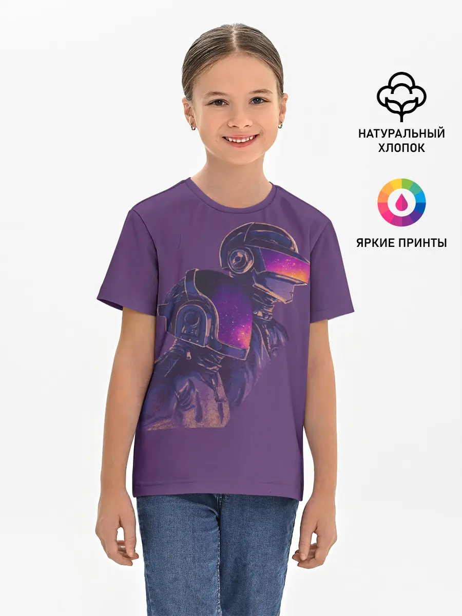 Детская базовая футболка / Daft Punk