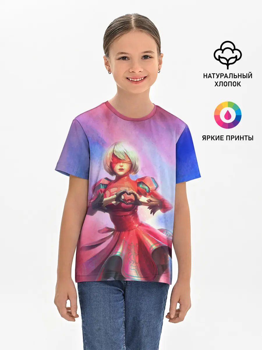 Детская базовая футболка / 2B Love | Nier Automata