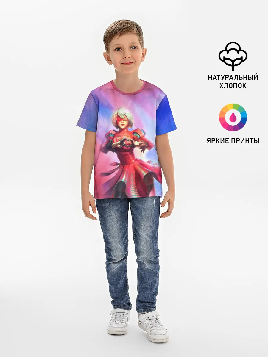 Детская базовая футболка / 2B Love | Nier Automata