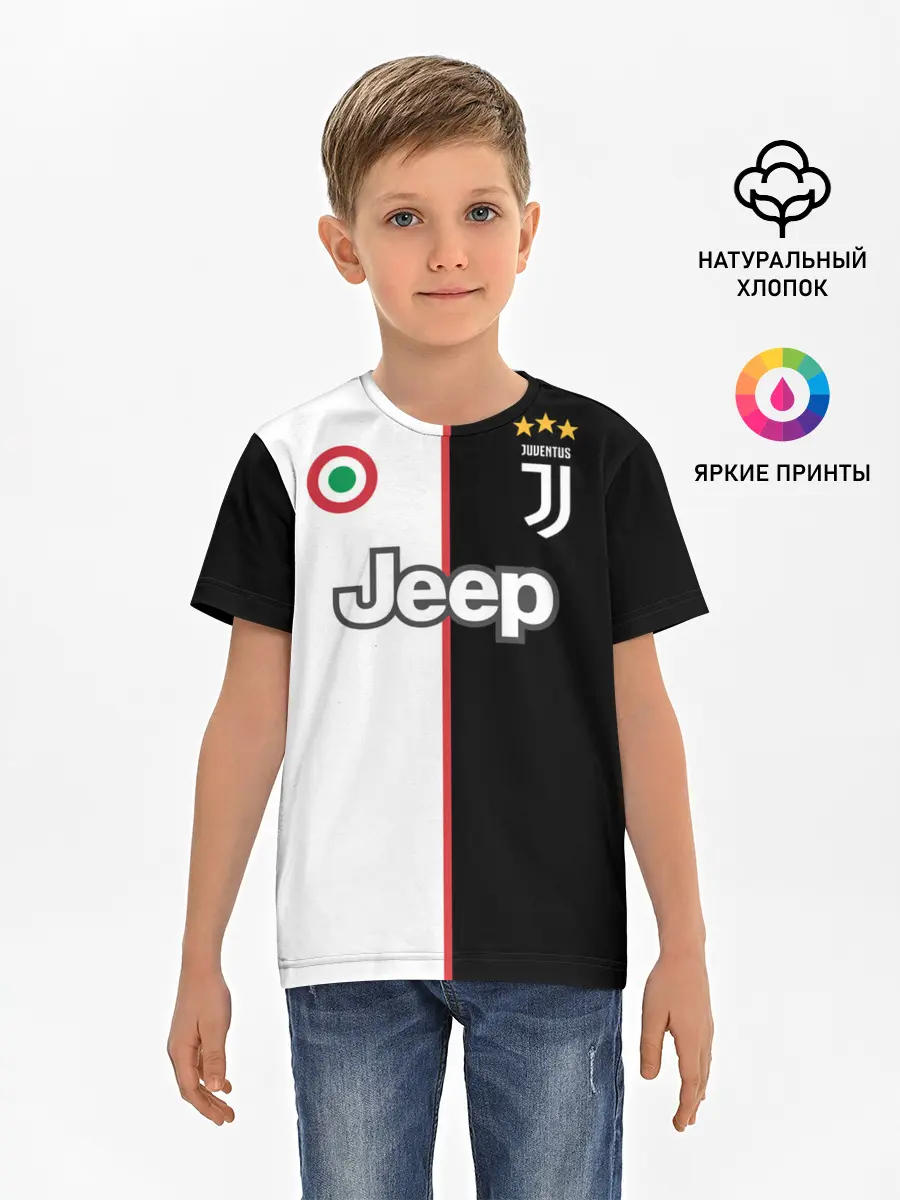 Детская базовая футболка / Ronaldo Juventus Home 19/20