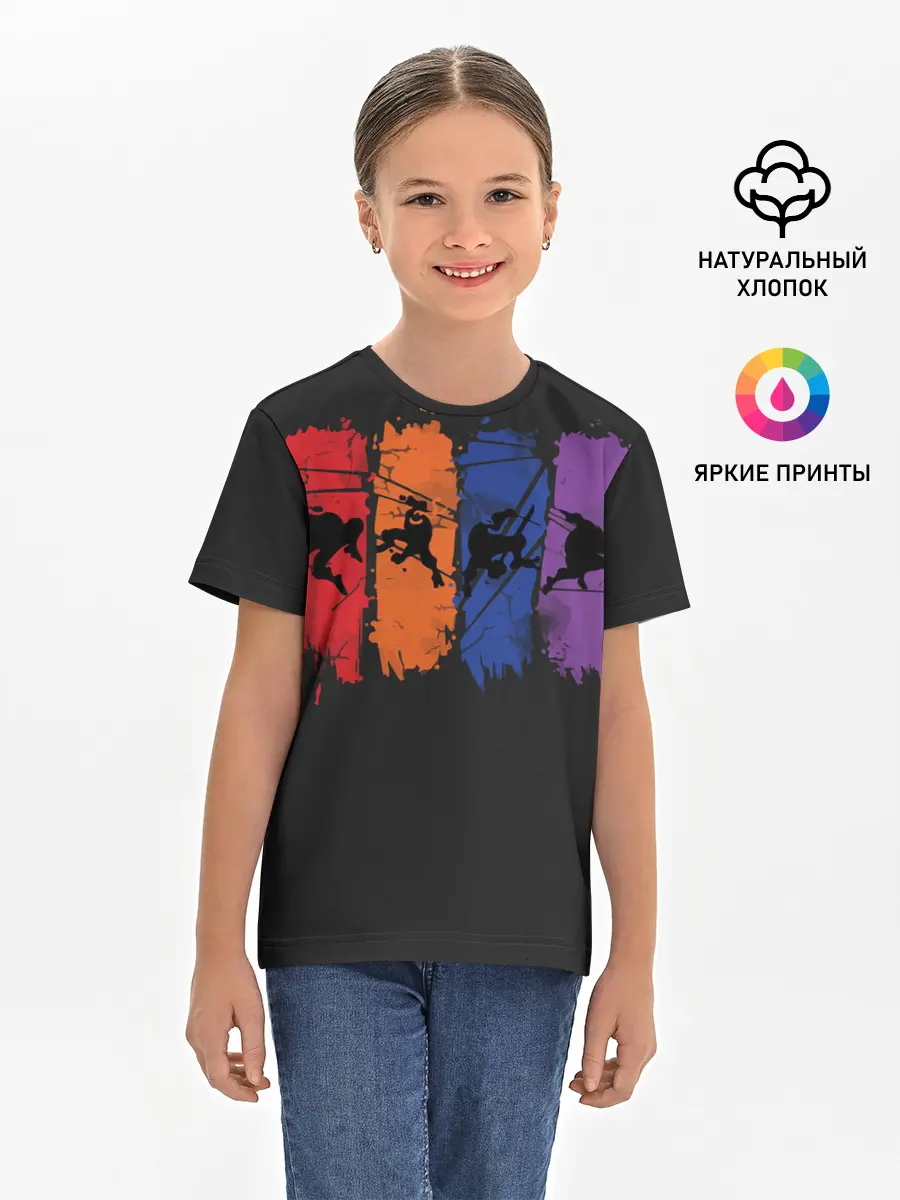 Детская базовая футболка / Черепашки ниндзя