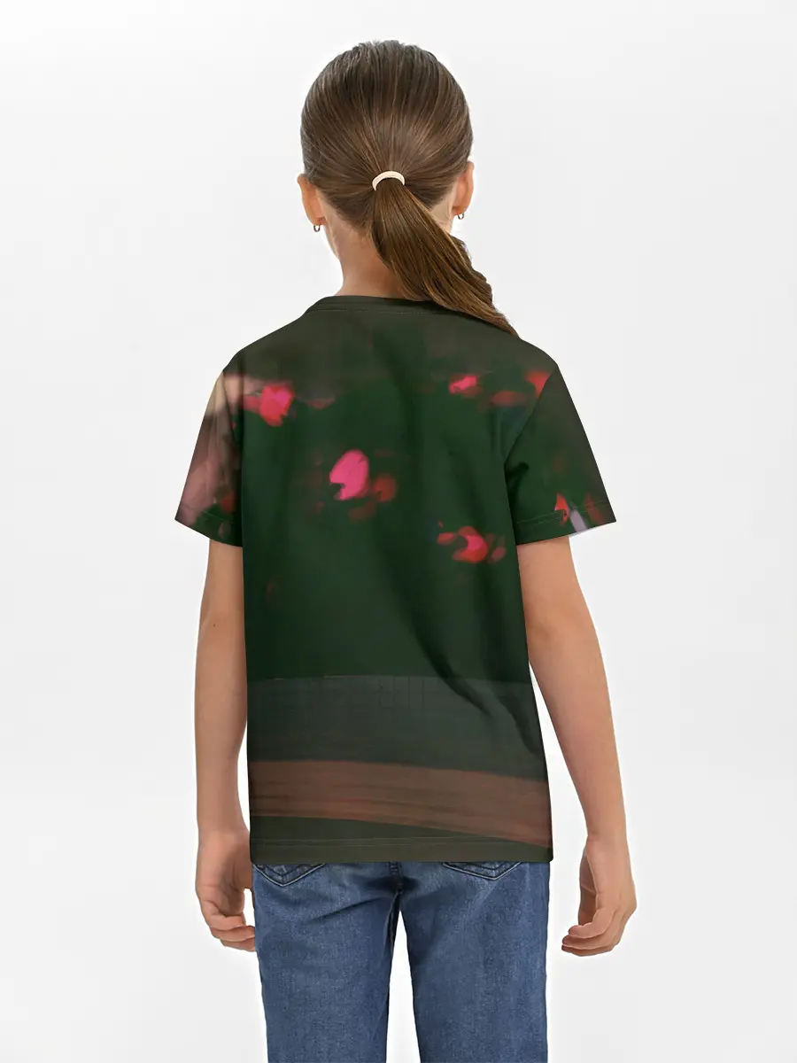 Детская базовая футболка / Аниме девушка