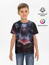 Детская базовая футболка / Demonic book