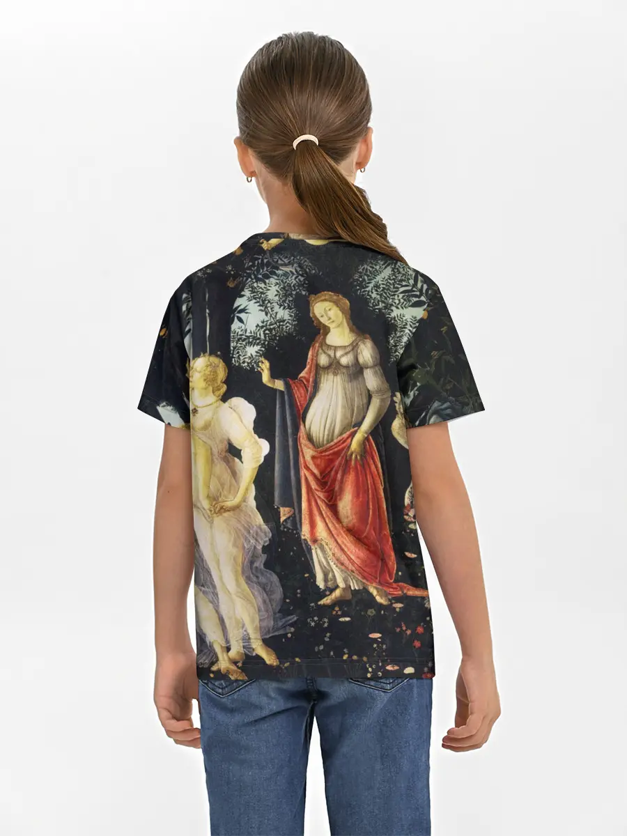 Детская базовая футболка / весна боттичелли