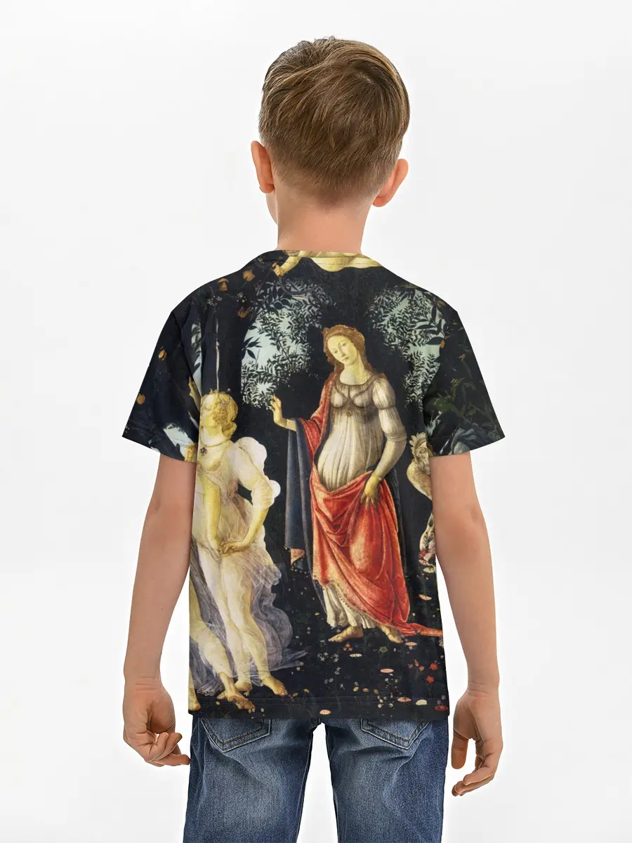 Детская базовая футболка / весна боттичелли