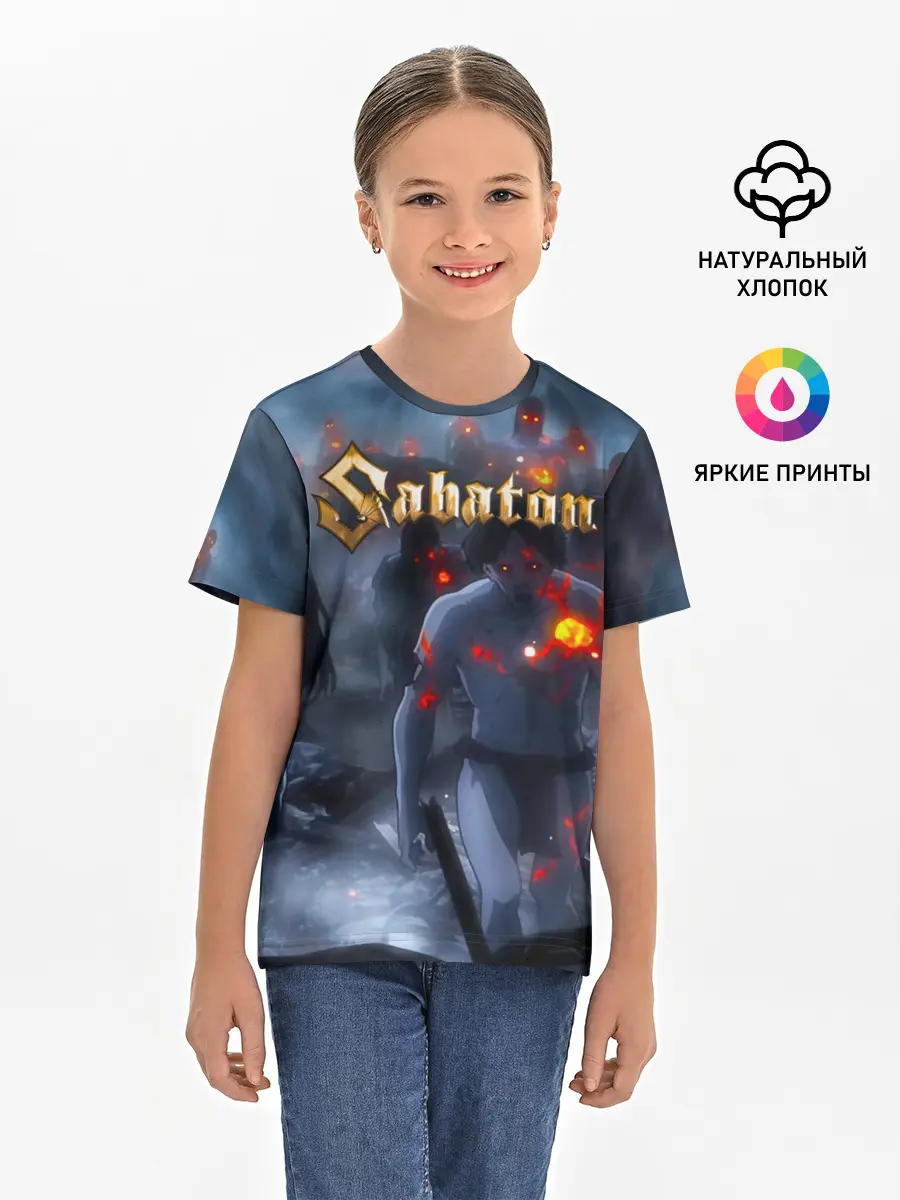 Детская базовая футболка / Зомби Sabaton