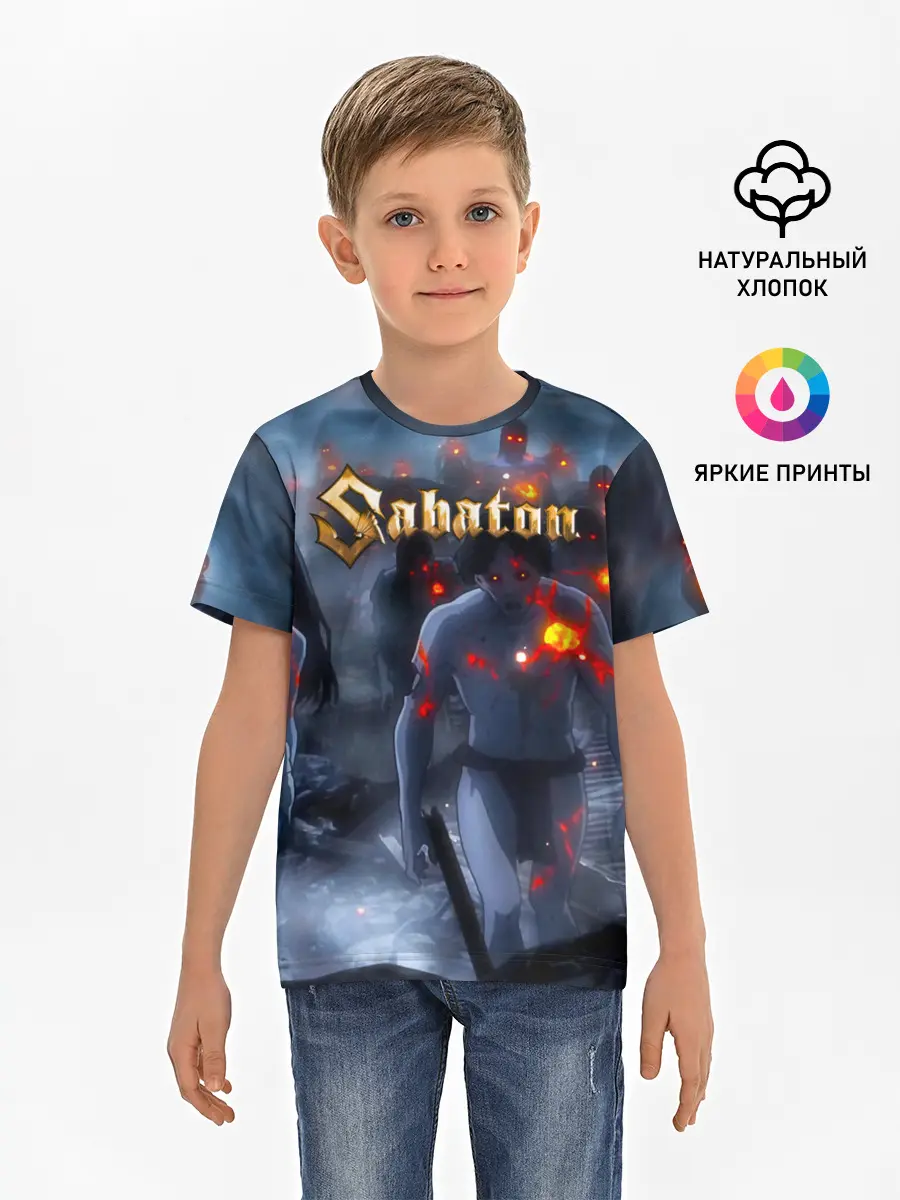 Детская базовая футболка / Зомби Sabaton