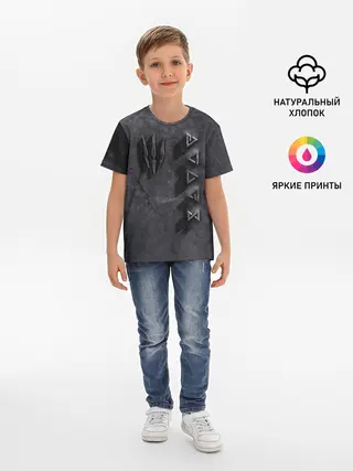 Детская базовая футболка / THE WITCHER КАМЕНЬ
