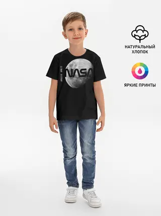 Детская базовая футболка / Nasa Apollo 16