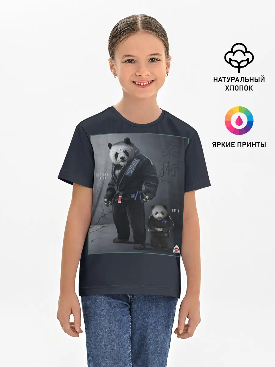 Детская базовая футболка / PANDA