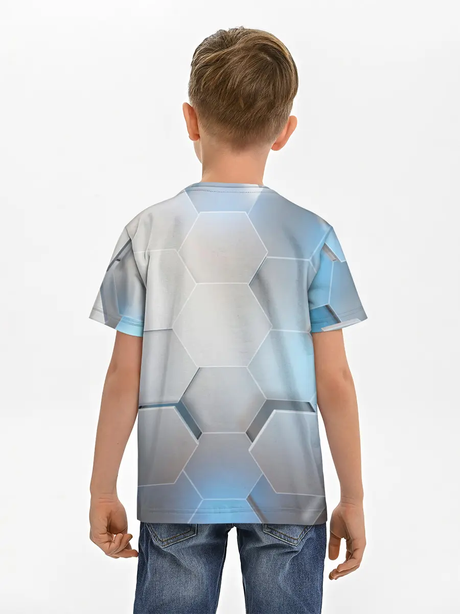 Детская базовая футболка / 3D соты