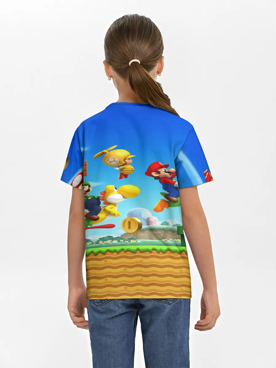 Детская базовая футболка / Марио