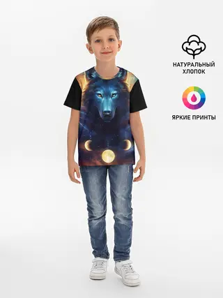 Детская базовая футболка / волк