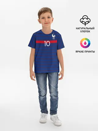 Детская базовая футболка / Mbappe home EURO 2020
