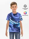 Детская базовая футболка / Абстрактные волны