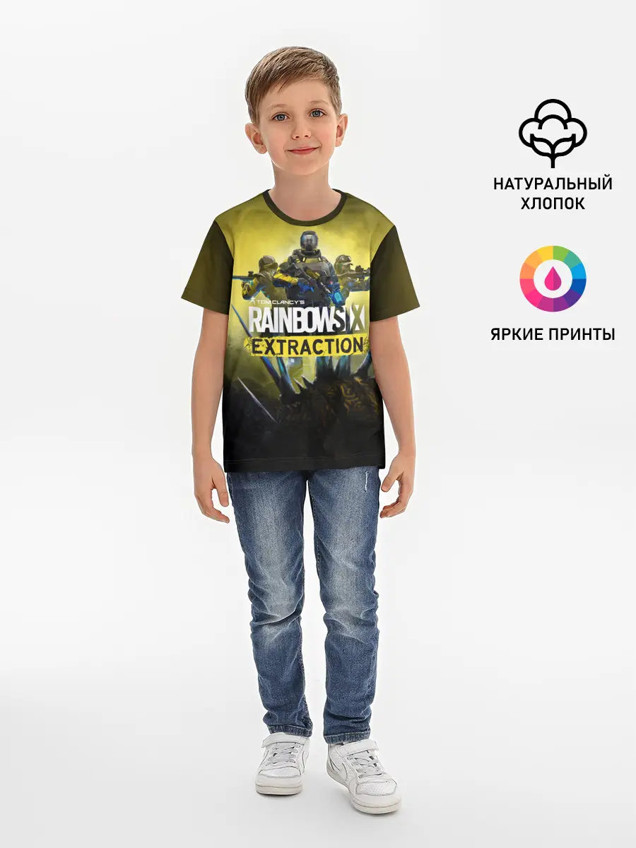 Детская базовая футболка / Rainbow Six Extraction / Радуга 6 Эвакуация