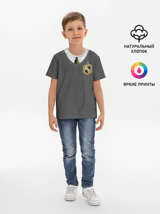 Детская базовая футболка / Форма Пуффендуя