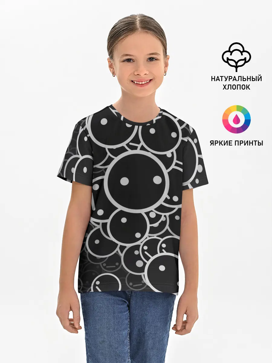 Детская базовая футболка / Smile Texture