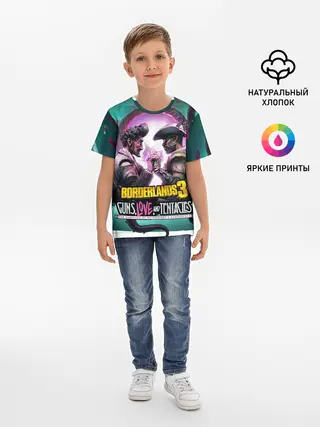 Детская базовая футболка / borderlands 3