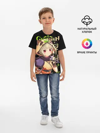 Детская базовая футболка / Саю / Genshin Impact