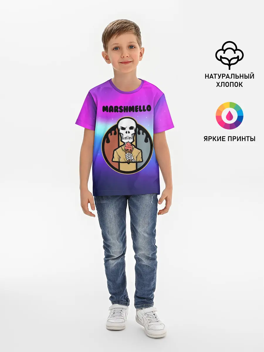 Детская базовая футболка / MARSHMELLO | МАРШМЕЛЛОУ