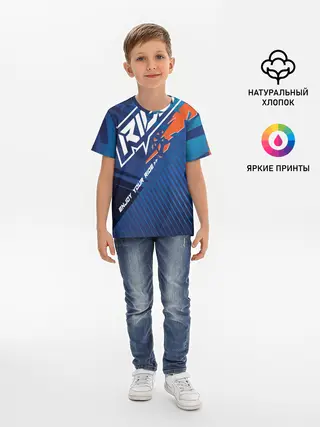 Детская базовая футболка / Форма для мотокросса FOX