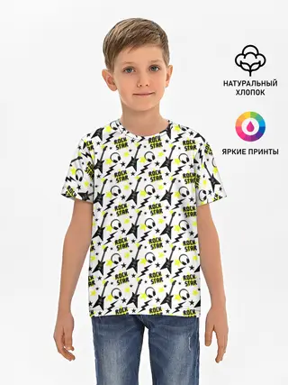 Детская базовая футболка / Rock Star