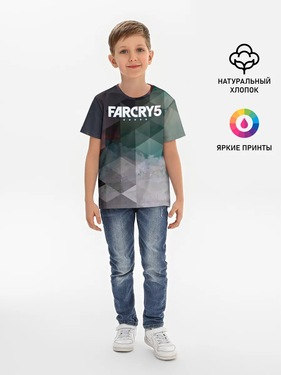 Детская базовая футболка / FarCry polygon