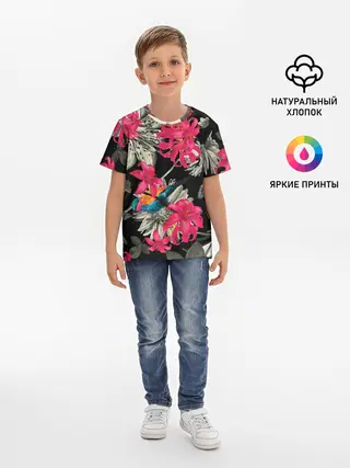 Детская базовая футболка / Цветы