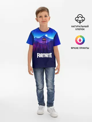Детская базовая футболка / fortnite