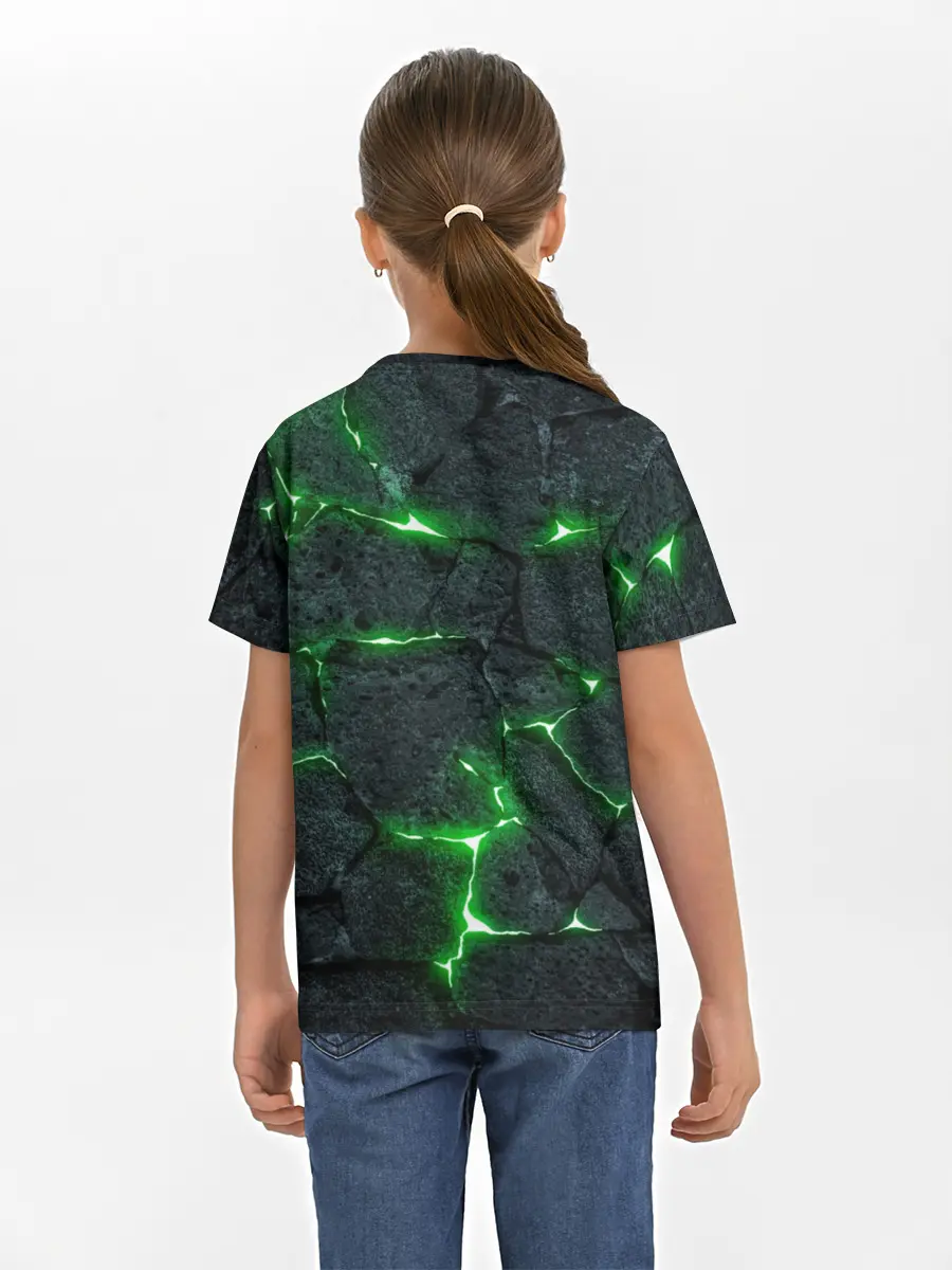 Детская базовая футболка / ЗЕЛЁНОЕ ИЗЛУЧЕНИЕ