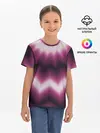 Детская базовая футболка / Черно-пурпурный калейдоскоп