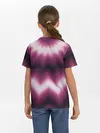 Детская базовая футболка / Черно-пурпурный калейдоскоп