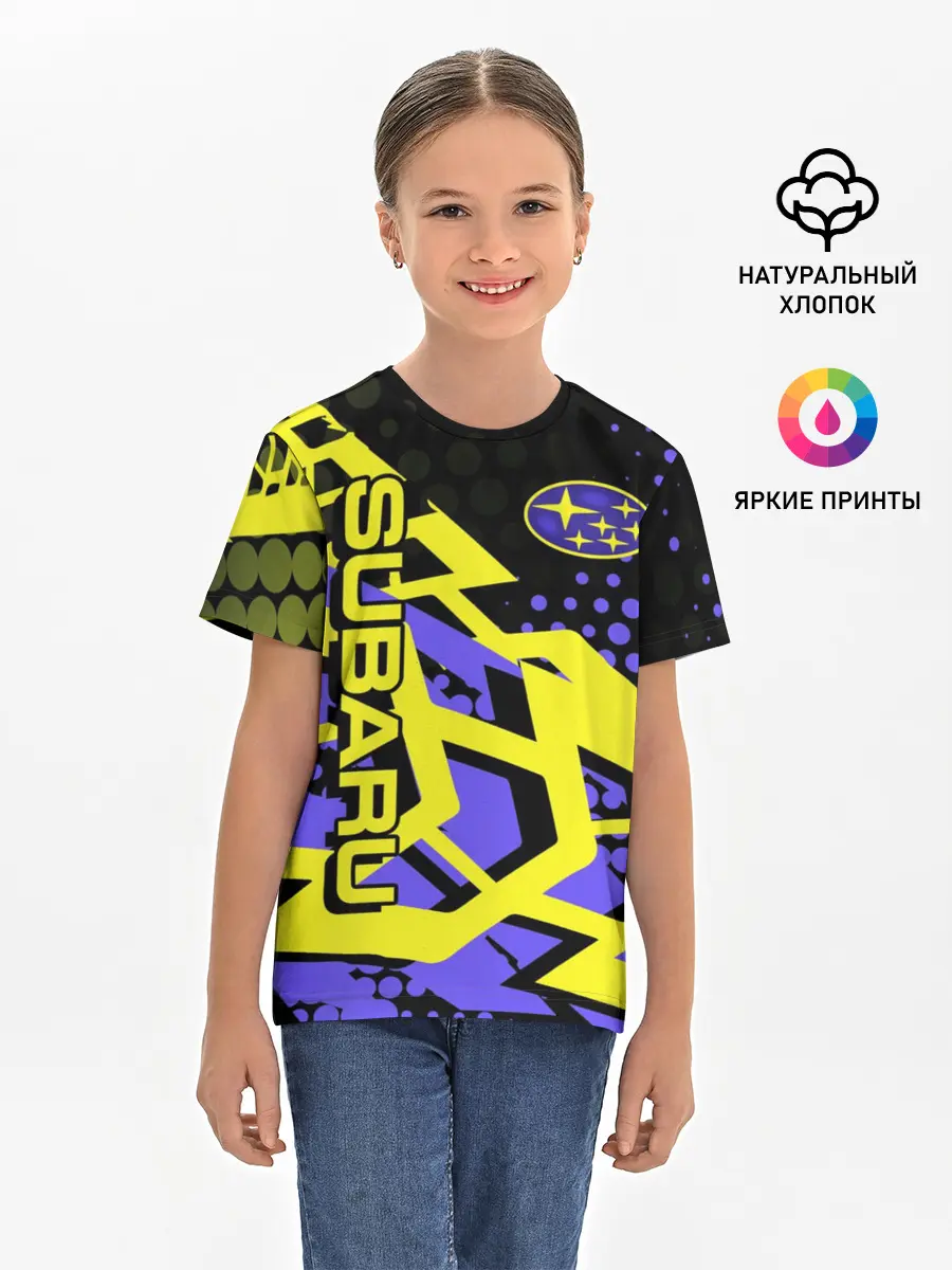 Детская базовая футболка / Subaru