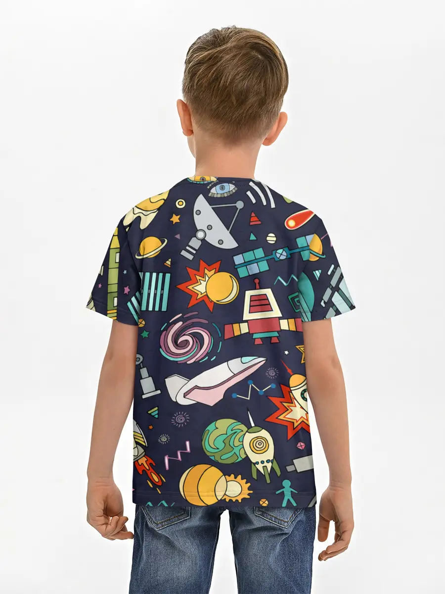 Детская базовая футболка / Космос
