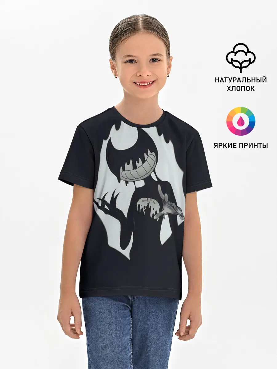 Детская базовая футболка / Bendy And The Ink Machine