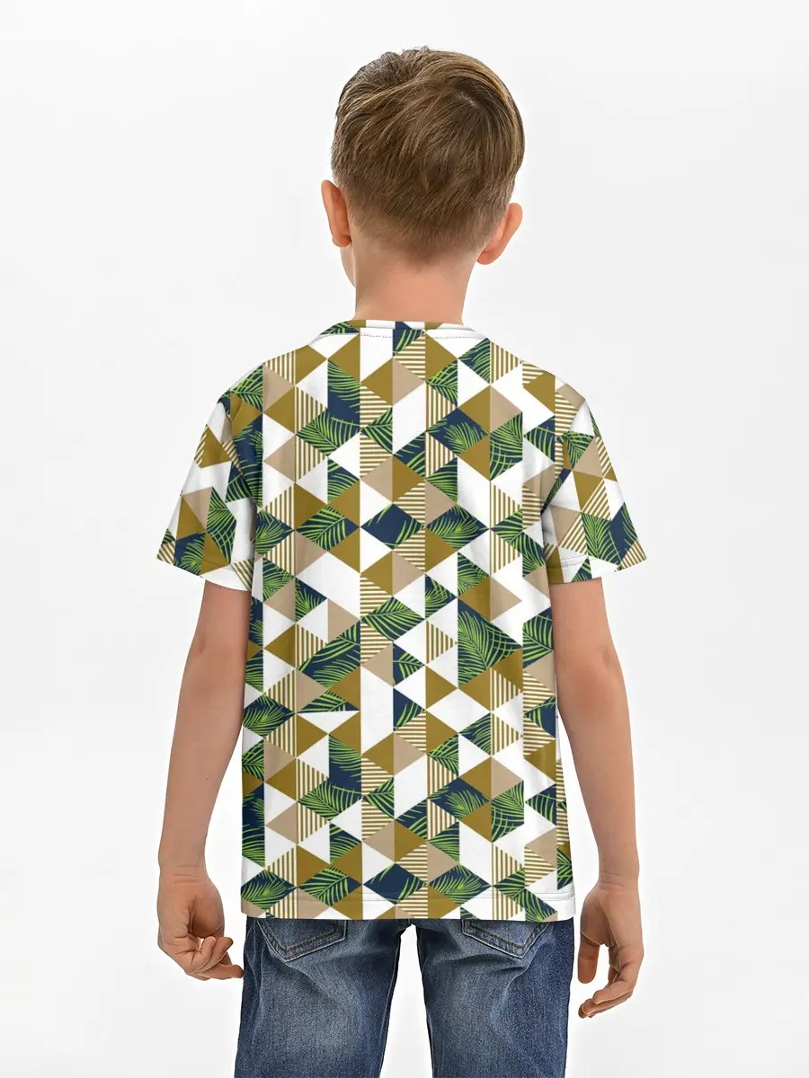 Детская базовая футболка / Хипстерские треугольники